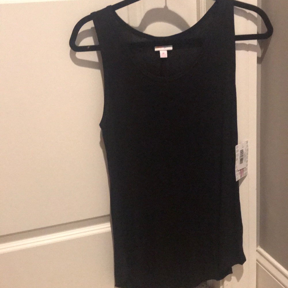 Lularoe ribbed black tank